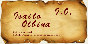 Isailo Olbina vizit kartica